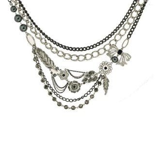 1928 Jewelry Boutique Starry Night Charms Multi Chain Necklace as seen on Jeri Ryan Jewelry