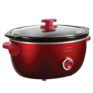 Bella Dots 6 Quart Slow Cooker in Red