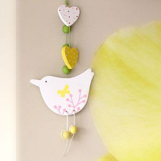 five white easter spring bird decorations by pippins gifts and home accessories