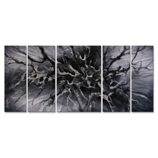 My Art Outlet Moonlit Gothic Tree 3 Piece Contemporary Handmade Wall