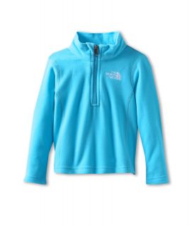 The North Face Kids Girls Glacier 1 4 Zip Toddler Turquoise Blue
