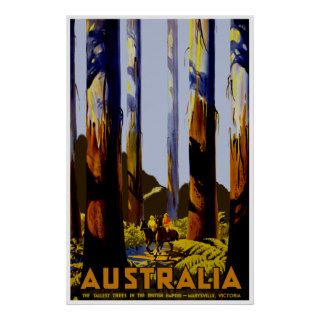Australia on Horses ~ Vintage Travel Posters
