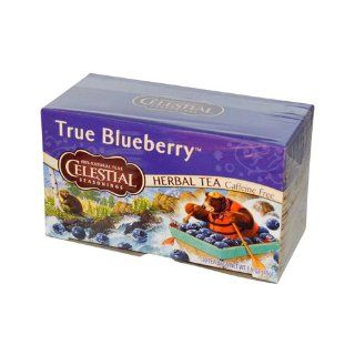 Celestial Seasonings Herbal Tea Caffeine Free True Blueberry   20 Tea Bags   Case of 6   HSG 631135 Health & Personal Care