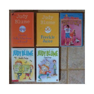 Judy Blume Collection Set of 5 Books (Double Fudge ~ Superfudge ~ Freckle Juice ~ Otherwise Known as Sheila the Great ~ Starring Sally J. Freedman as Herself) Judy Blume Books
