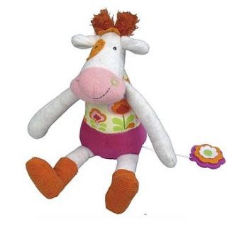 anemone the musical cow toy by owl & cat designs