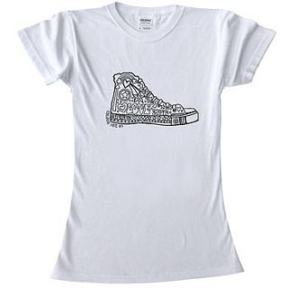 colour in teenage t shirt boot by pink pineapple