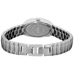 Burgi Women's Diamond Oval Quartz Bracelet Watch Burgi Women's Burgi Watches