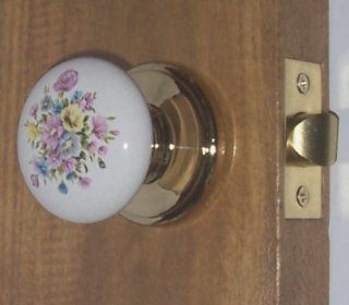 Full Size Cottage Porcelain Passage Door Knob Set. Complete and Ready to Install Right Out of the Box.   Doorknobs  