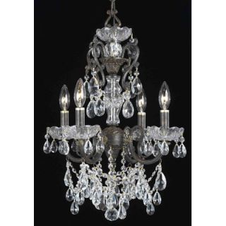 Crystorama Traditional Classic 4 Light Crystal Candle Chandelier