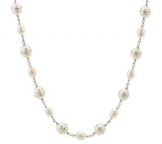 Honora Cultured Freshwater Pearl Saturn Station Necklace 