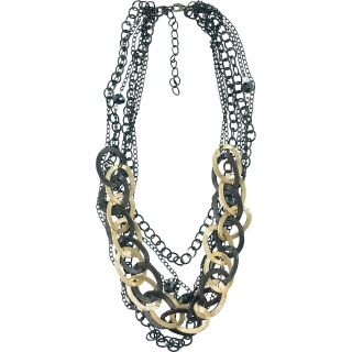 Carol For Eva Graham Designs Multi Rows Metal Necklace