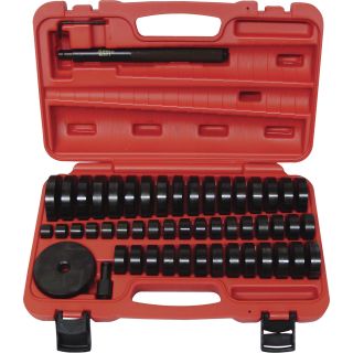 T & E Tools Deluxe Bushing/Bearing/Seal Drivers — 51-Pc. Set, Model# TE9012  Ball Joint, Bearing   Gear Repair