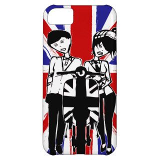 Union Jack with retro scooter boy and girl iPhone 5C Case