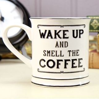 wake up and smell the coffee mug by lisa angel homeware and gifts