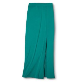 Mossimo Supply Co. Juniors Maxi Skirt with Slit   Biscayne Turquoise XL(15 17)