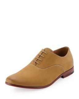 Gill Distressed Suede Lace Up Oxford, Camel