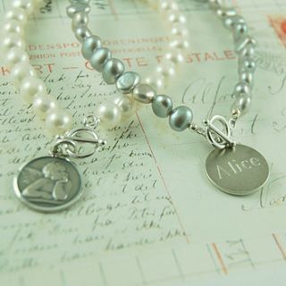 silver cherub bracelet by highland angel