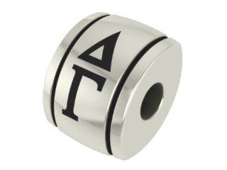 Delta Gamma Barrel Sorority Bead Fits Most Pandora Style Bracelets Including Pandora, Chamilia, Biagi, Zable, Troll and More. High Quality Bead in Stock for Immediate Shipping Jewelry