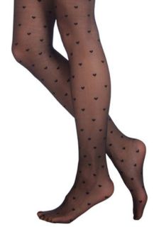 Betsey Johnson Love at First Tights in Black  Mod Retro Vintage Tights