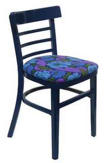 reclaimed sapphire tulip chair by bombus