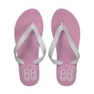 Baby girl shower Pink Shoes Flip Flops