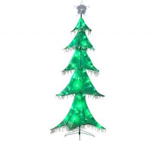 6 Ice Sculpture Christmas Green Tree —