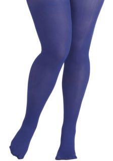Seize the Day Tights in Cobalt   Plus Size  Mod Retro Vintage Tights