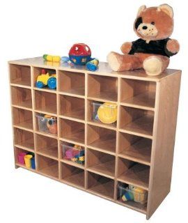 Deluxe Maple Cubbies for 16, 36'' h (Cubbies for 25 shown) Toys & Games