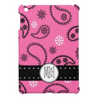 Cute Pink Paisley Pattern Personalized iPad Mini Case