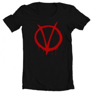 Mixed Tees Mens V for Vendetta T Shirt, Black, Medium Clothing