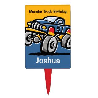 Monster Truck 5th Birthday Cake Topper