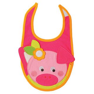 peggy the pig bib by olive&moss
