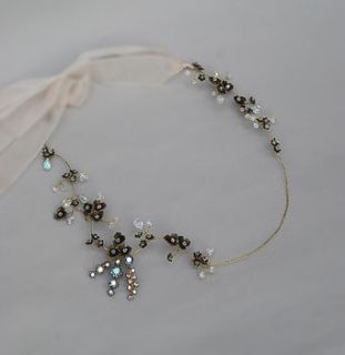 orla bridal hair vine by glass oyster