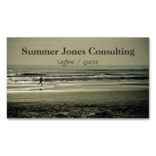 Beach Runner Business Card Template