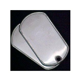 Blank Silver Dog (ID) Tags   Quantity 500 Matte Clothing