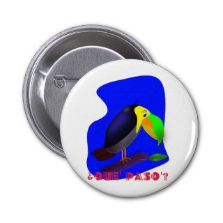 Colorful cartoon Toucan Buttons