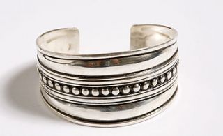tuareg sterling silver ball cuff bracelet by alkina
