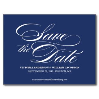 TRULY ELEGANT  SAVE THE DATE ANNOUNCEMENT POST CARD
