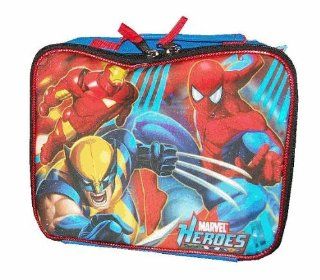 Marvel Heroes Insulated Lunch Box with Wolverine, Spiderman and Iron Man Toys & Games