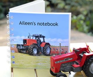 tractor notebook by amanda hancocks