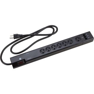 GE 7-Outlet Surge Protector — 1,500 Joule Rating, 15 Amps, 1,800 Watts, Model# 14918  Extension Cords