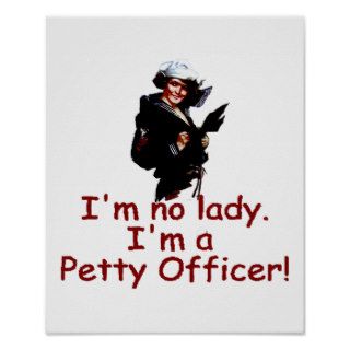 Lady Petty Officer Light Poster