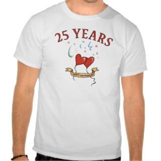25th Wedding Anniversary Gifts Shirts