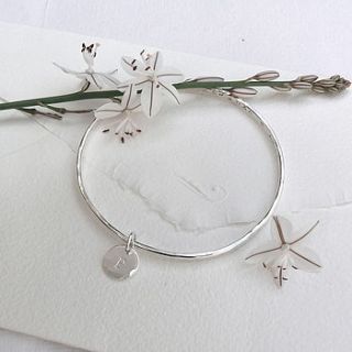 personalised initial bangle by vanessa plana