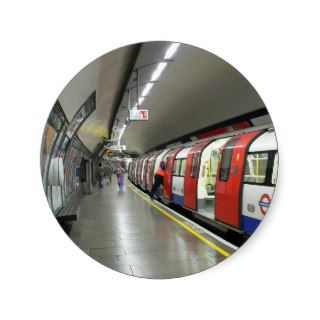 London Tube Round Stickers