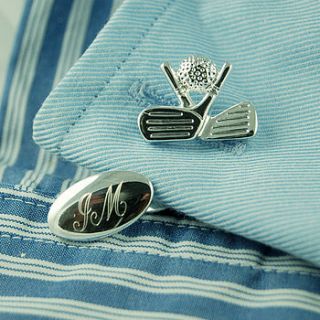 golf cufflinks by highland angel