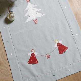 christmas table runner by susie watson designs