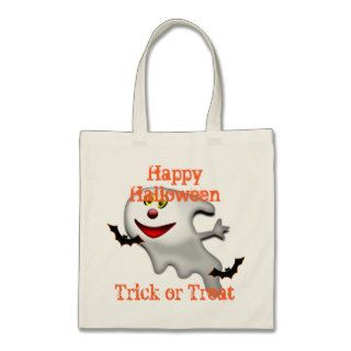 funny ghost cartoon  trick or  treat bags