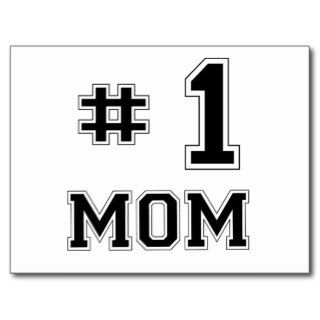 #1 Mom (Number One Mom) Postcard