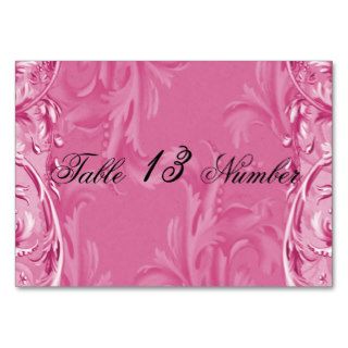 Cloud Pink Vintage Berries Wedding Table Number Business Card